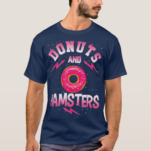Donuts and HAMSTERS Doughnut HAMSTER T-shirt (Voorkant)
