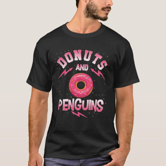 Donuts And PENGUINS Doughnut PENGUIN T-shirt (Voorkant)
