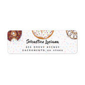 Donuts and Sprinkles retouradres Etiket (Voorkant)