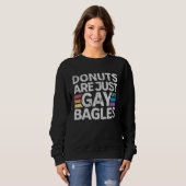 Donuts Are Just Gay Bagels   Donut  1 Trui (Voorkant volledig)