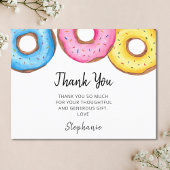 Donuts Baby Shower Bedankt Briefkaart