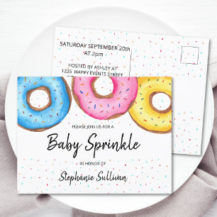 Donuts Baby Sprinkle Invitation Briefkaart
