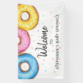 Donuts Baby Sprinkle Welkom Spandoek (Verticaal)