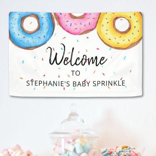 Donuts Baby Sprinkle Welkom Spandoek