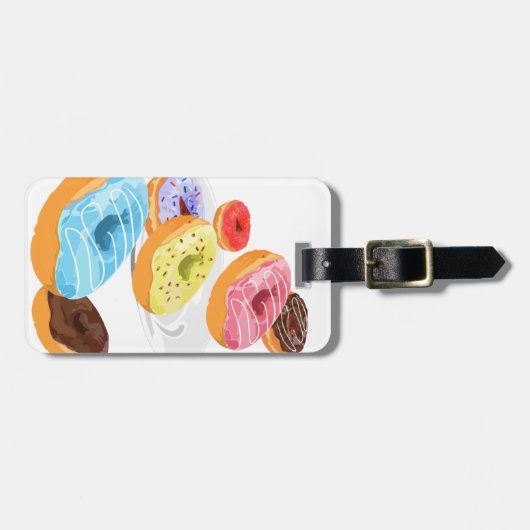 Donuts Bagagelabel (Voorkant horizontaal)