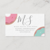 Donuts Baker Donut Cake Decorator Visitekaartje (Achterkant)