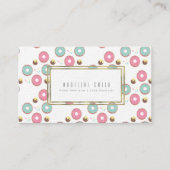 Donuts Baker Donut Cake Decorator Visitekaartje (Voorkant)