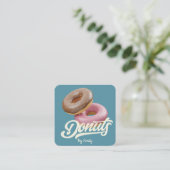 Donuts Bakery Square Visitekaartje (Staand voorkant)