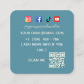 Donuts Bakery Square Visitekaartje (Achterkant)