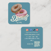 Donuts Bakery Square Visitekaartje (Voorkant / Achterkant)