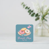 Donuts Bakery Square Visitekaartje (Staand voorkant)