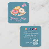 Donuts Bakery Square Visitekaartje (Voorkant / Achterkant)