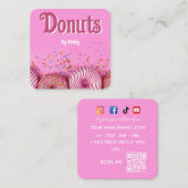 Donuts Bakery Square Visitekaartje (Voorkant / Achterkant)