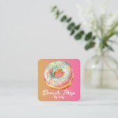 Donuts Bakery Square Visitekaartje (Staand voorkant)