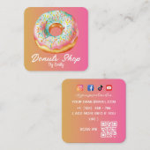 Donuts Bakery Square Visitekaartje (Voorkant / Achterkant)