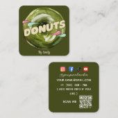 Donuts Bakery Square Visitekaartje (Voorkant / Achterkant)