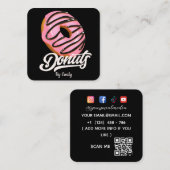 Donuts Bakery Square Visitekaartje (Voorkant / Achterkant)