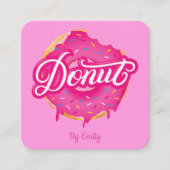 Donuts Bakery Square Visitekaartje (Voorkant)