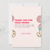 Donuts Bedankt Cards Small Business Kaart (Achterkant)