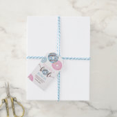 Donuts bedankt een hele hoop sekse onthullen cadeaulabel (Met Touw)