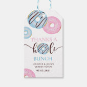 Donuts bedankt een hele hoop sekse onthullen cadeaulabel (Voorkant)