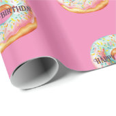 Donuts besprenkelt waterverf inpakpapier (Rol Hoek)