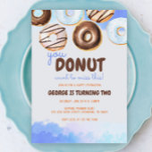 Donuts Birthday Boy Invitation Aankondiging