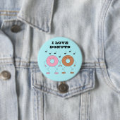 Donuts Blue Ronde Button 7,6 Cm (In situ)