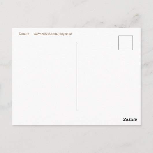 Donuts Briefkaart (Achterkant)