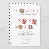 Donuts | Bruidsdouche uitnodigingen (Voorkant / Achterkant)