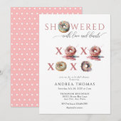 Donuts | Bruidsdouche uitnodigingen (Voorkant / Achterkant)