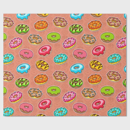 Donuts Cadeaupapier (Vlak)