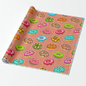 Donuts Cadeaupapier (Uitgerold)