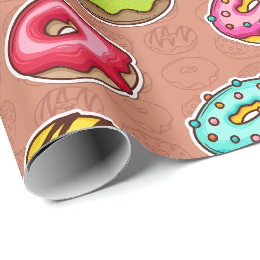 Donuts Cadeaupapier (Rol Hoek)