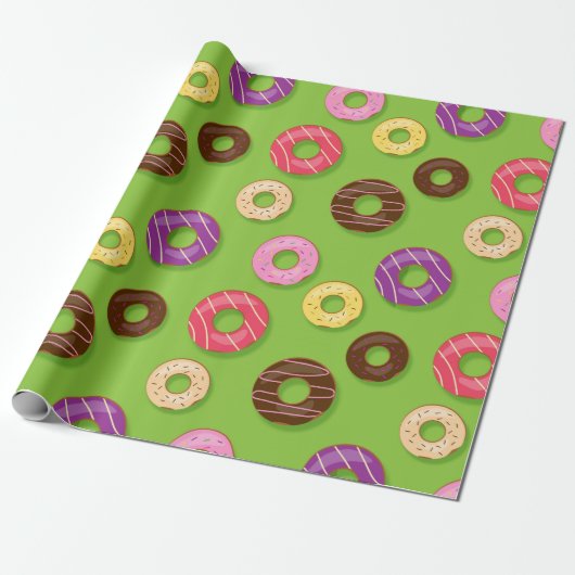 Donuts Cadeaupapier (Uitgerold)