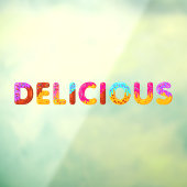 Donuts Cartoon Delicious Glazed Sprinkles Raamsticker (Vel 3)