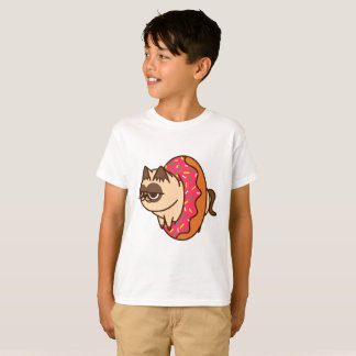 Donuts Cats pink T-shirt