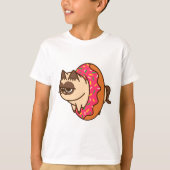 Donuts Cats pink T-shirt (Voorkant)