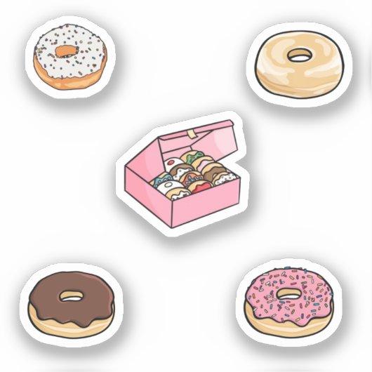 Donuts collectie sticker (Voorkant)