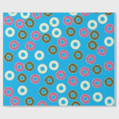 Donuts Colorful Doughnuts1st Birthday Party Theme Cadeaupapier (Vlak)