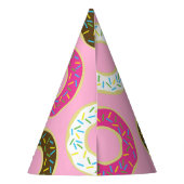Donuts Colorful Doughnuts1st Birthday Party Theme Feesthoedjes (Achterkant)