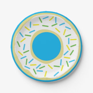 Donuts Colorful Doughnuts1st Birthday Party Theme Papieren Bordje
