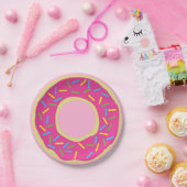 Donuts Colorful Doughnuts1st Birthday Party Theme Papieren Bordje (Feest)