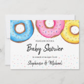 Donuts Couples Baby shower Invitation Kaart (Voorkant)