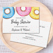 Donuts Couples Baby shower Invitation Kaart