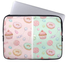Donuts & Cupcakes beroemd gemaakt door Natasha Us Laptop Sleeve