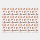 Donuts Cupcakes Cute Trendy Woodland Waterverf Inpakpapier Vel (Voorkant)