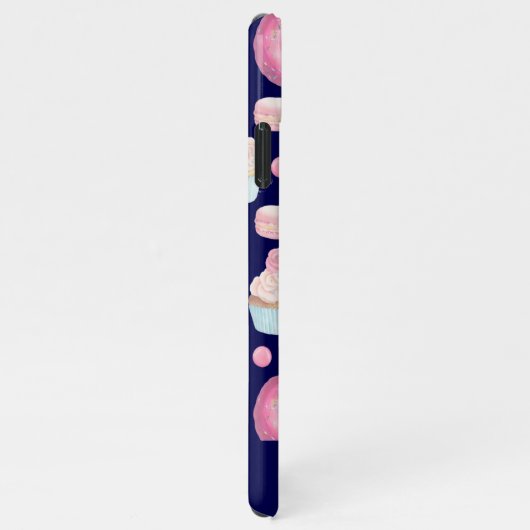 Donuts, cupcakes en macarons iPhone hoesje (Rechterkant)