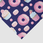 Donuts, cupcakes en macarons tissuepapier (Detail)