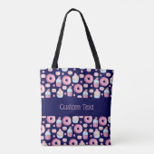 Donuts, cupcakes en macarons tote bag (Achterkant)